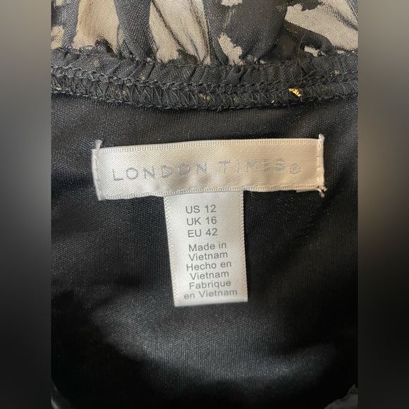 LONDON TIMES Clipped A-Line Dress - Picture 13 of 16